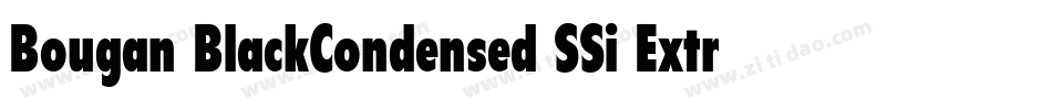 Bougan BlackCondensed SSi Extra Bold Condensed字体转换